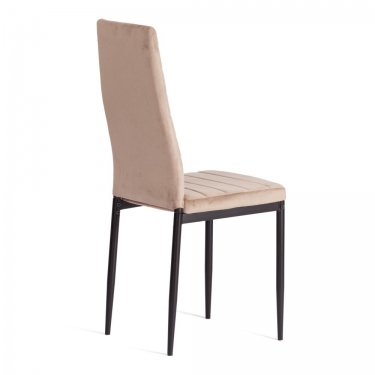Стул Tetchair Easy mod. 24-1 металл, вельвет, 49 х 41 х 98 см, Beige бежевый HLR8 / черный