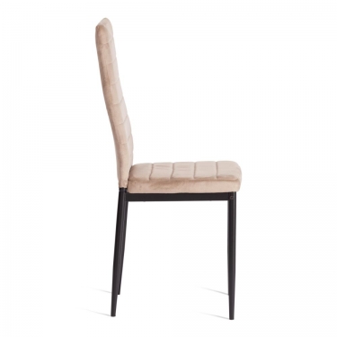 Стул Tetchair Easy mod. 24-1 металл, вельвет, 49 х 41 х 98 см, Beige бежевый HLR8 / черный