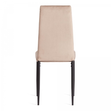 Стул Tetchair Easy mod. 24-1 металл, вельвет, 49 х 41 х 98 см, Beige бежевый HLR8 / черный