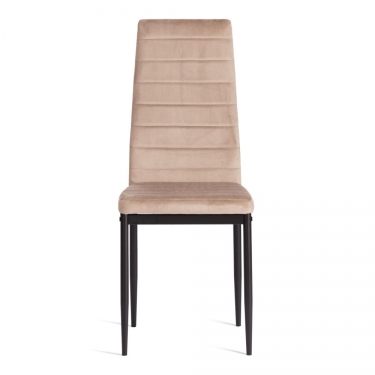 Стул Tetchair Easy mod. 24-1 металл, вельвет, 49 х 41 х 98 см, Beige бежевый HLR8 / черный