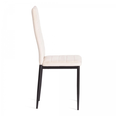 Стул Tetchair Easy mod. 24-1 металл, вельвет, 49 х 41 х 98 см, light beige светло-бежевый HLR2 / черный