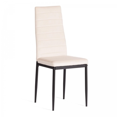 Стул Tetchair Easy mod. 24-1 металл, вельвет, 49 х 41 х 98 см, light beige светло-бежевый HLR2 / черный