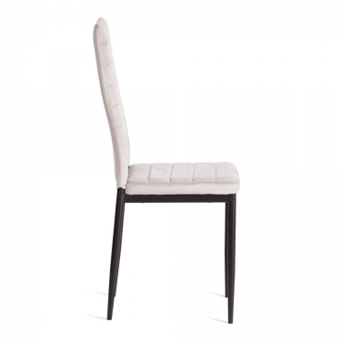 Стул Tetchair Easy mod. 24-1 металл, вельвет, 49 х 41 х 98 см, Light grey светло-серый HLR14 / черный