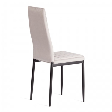 Стул Tetchair Easy mod. 24-1 металл, вельвет, 49 х 41 х 98 см, Light grey светло-серый HLR14 / черный
