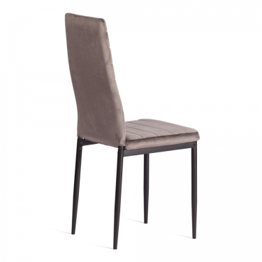 Стул Tetchair Easy mod. 24-1 металл, вельвет, 49 х 41 х 98 см, Dark grey темно-серый HLR24 / черный