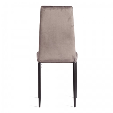 Стул Tetchair Easy mod. 24-1 металл, вельвет, 49 х 41 х 98 см, Dark grey темно-серый HLR24 / черный
