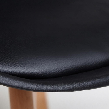 Стул Tetchair TULIP mod. 73 / 1 шт. в упаковке дерево/пластик/ПУ, 48.552.583cм, черный