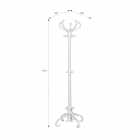 Вешалка напольная Мебелик В 2Н Белый