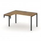 Стол-надставка на опорную тумбу левый Рива CONCEPT CN.OSAN-001L Сандал Янтарный Антрацит