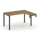 Стол-надставка на опорную тумбу правый Рива CONCEPT CN.OSAN-001R Сандал Янтарный Черный