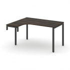 Стол-надставка на опорную тумбу левый Рива CONCEPT CN.OSAN-002L Дуб Мали Антрацит