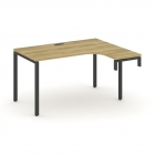 Стол-надставка на опорную тумбу правый Рива CONCEPT CN.OSAN-002R Дуб Винченцо Антрацит