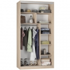 Шкаф-купе Аларти B-220х120х60-1ДСС-Белый-D7D7