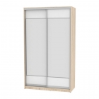 Шкаф-купе Аларти B-220х135х60-2ДСС-Белый-D8D8