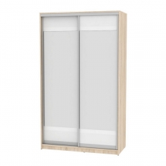 Шкаф-купе Аларти B-220х135х60-2ДСС-Белый-D10D10