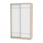 Шкаф-купе Аларти B-220х135х60-3ДСС-Белый-D7D7