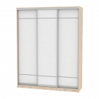 Шкаф-купе Аларти B-220х180х60-2ДСС-Белый-D7D7D7