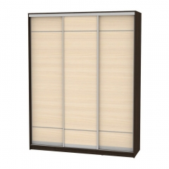 Шкаф-купе Аларти B-220х180х60-3Венге-ДМ-D7D7D7