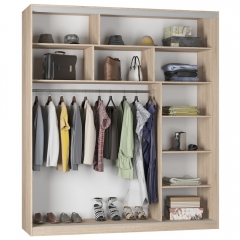 Шкаф-купе Аларти B-220х200х60-1Белый-D9D10D9