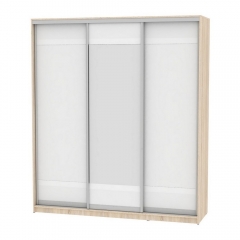 Шкаф-купе Аларти B-220х200х60-1ДСС-Белый-D9D10D9