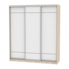 Шкаф-купе Аларти B-220х200х60-2ДСС-Белый-D7D7D7