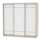 Шкаф-купе Аларти B-220х235х60-1ДСС-Белый-D7D7D7