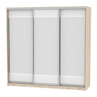 Шкаф-купе Аларти B-220х235х60-2ДСС-Белый-D10D10D10