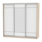 Шкаф-купе Аларти B-220х235х60-2ДСС-Белый-D7D8D7