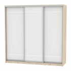 Шкаф-купе Аларти B-220х235х60-3ДСС-Белый-D9D9D9