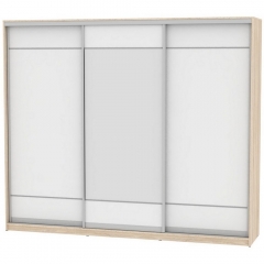 Шкаф-купе Аларти B-220х270х60-1ДСС-Белый-D7D8D7