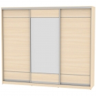 Шкаф-купе Аларти B-220х270х60-2ДМ-D7D8D7