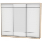 Шкаф-купе Аларти B-220х270х60-3ДСС-Белый-D7D8D7