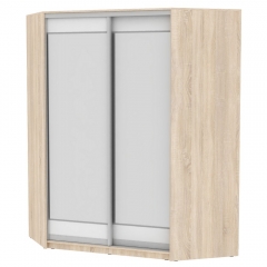 Шкаф-купе Аларти YA-198х1400-568-1ДСС-Белый-D2D2