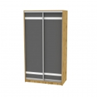 Шкаф-купе Аларти B-230х120х60-1ДВ-Графит-D9D9