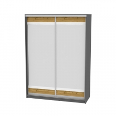 Шкаф-купе Аларти B-220х160х60-1ДВ-Графит-D10D10