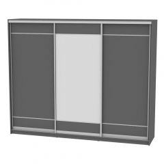 Шкаф-купе Аларти B-230х270х60-2Графит-D7D8D7