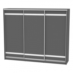 Шкаф-купе Аларти B-230х270х60-2Графит-D9D9D9