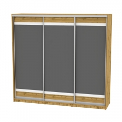 Шкаф-купе Аларти B-230х235х60-1ДВ-Графит-D9D9D9