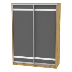 Шкаф-купе Аларти B-220х160х60-2ДВ-Графит-D9D9