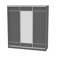 Шкаф-купе Аларти B-220х200х60-1Графит-D7D8D7