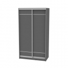 Шкаф-купе Аларти B-220х120х60-2Графит-D7D7
