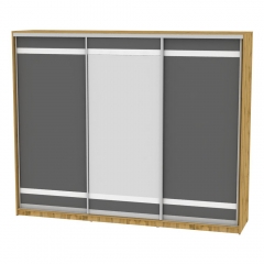 Шкаф-купе Аларти B-230х270х60-2ДВ-Графит-D9D10D9