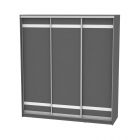 Шкаф-купе Аларти B-220х200х60-2Графит-D9D9D9