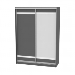 Шкаф-купе Аларти B-220х160х60-2Графит-D9D10