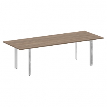 Стол переговорный на П-образном м/к Рива ONIX DIRECT LUX M-O.MP-PRG-25 Тиквуд темный