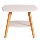 Журнальный стол Tetchair RIO мдф, 65х65х50 см, крем/дуб светлый