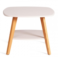 Журнальный стол Tetchair RIO мдф, 65х65х50 см, крем/дуб светлый
