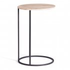 Журнальный стол Tetchair Mone МДФ/металл, 45х45х70,5 см, дуб беленый/черный