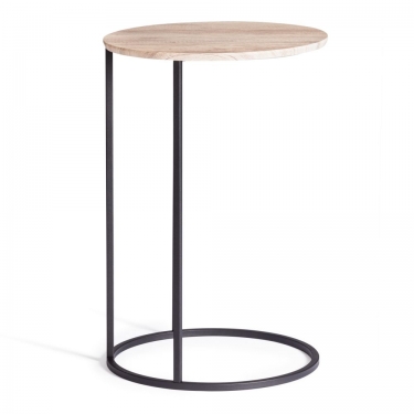Журнальный стол Tetchair Mone МДФ/металл, 45х45х70,5 см, дуб беленый/черный