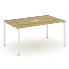 Стол переговорный 1 столешница Рива CONCEPT CN.PRG-014 Дуб Винченцо Белый